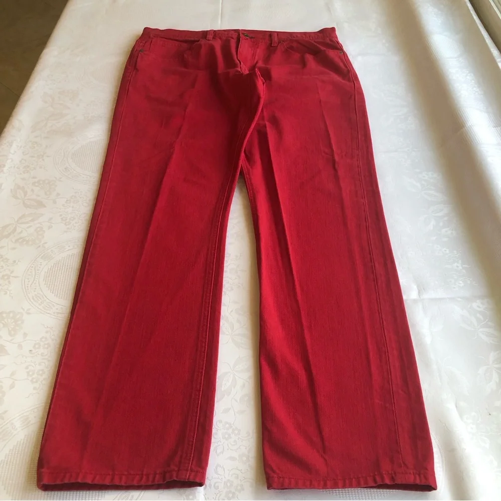 Sean John Clayton Slim Straight Red Jeans Denim Pants Men’s Size W36/L32 Casual